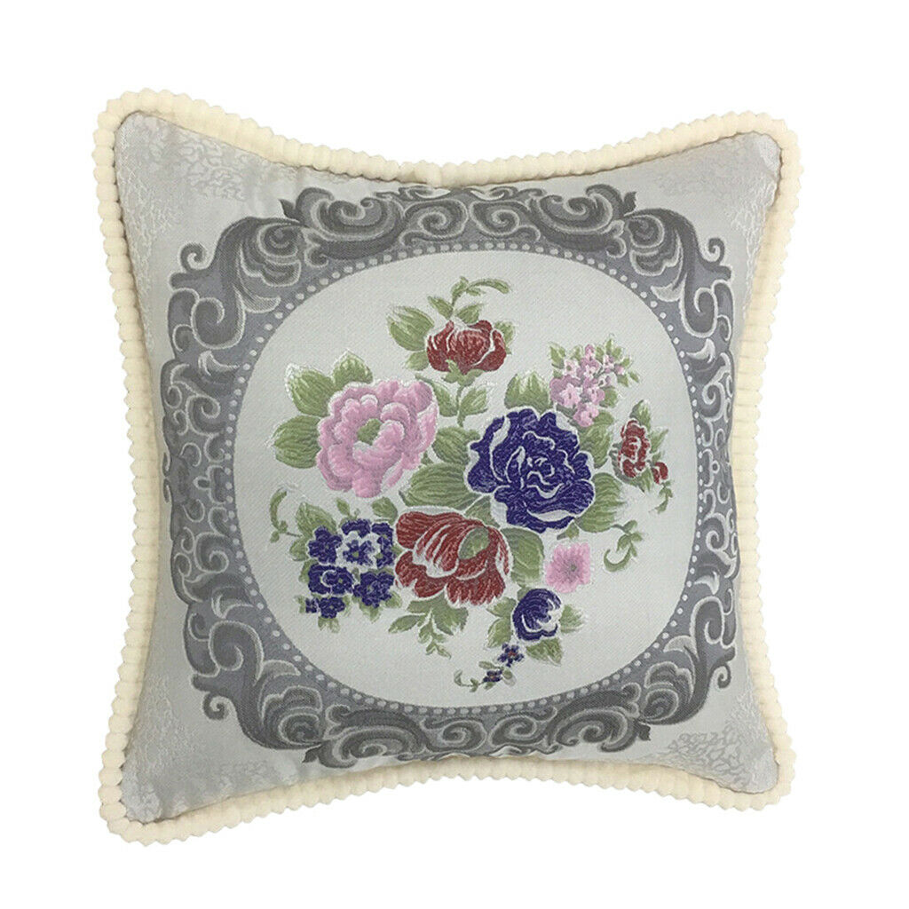 48x48cm Chinese Peony Embroidery Throw Pillow Cushion for Sofa Color_2