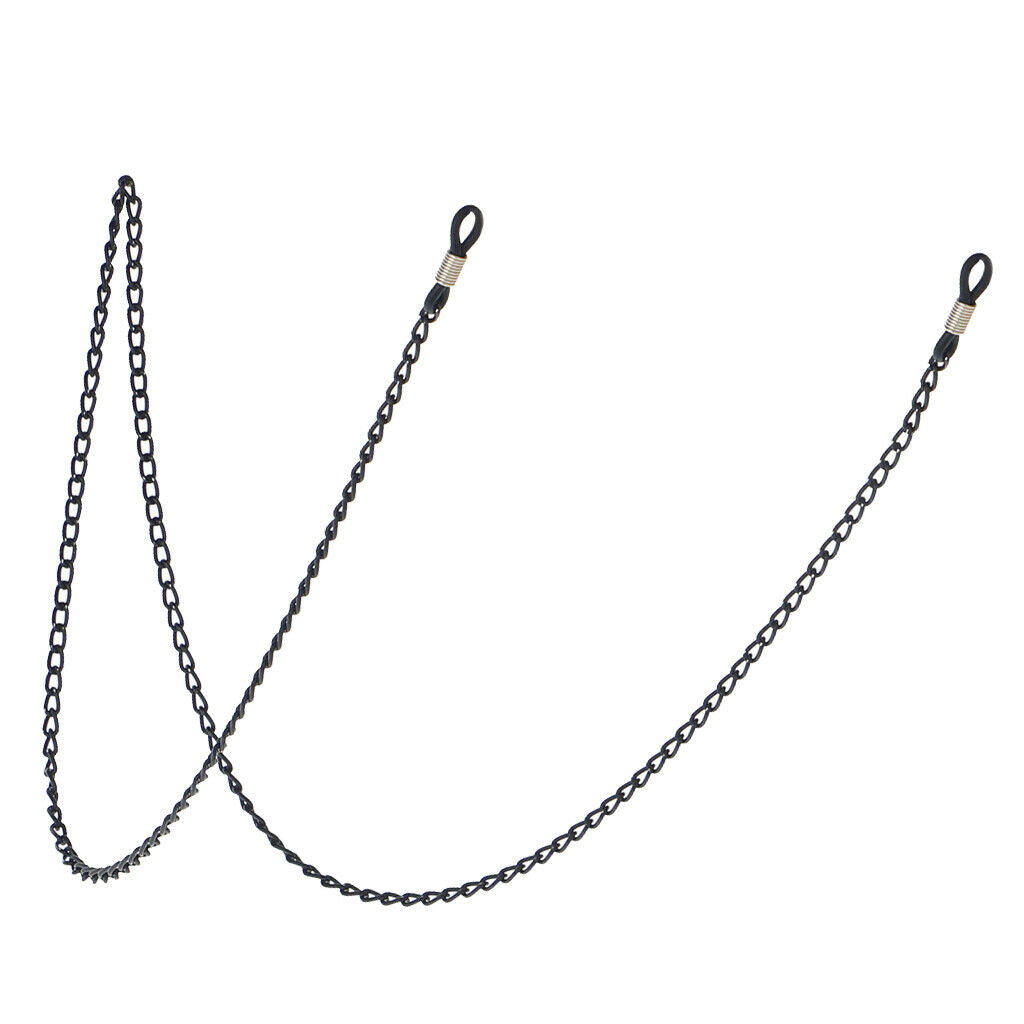 70 cm Metal Eyeglasses Chains Rope Spectacles Cord Holder Retainer Strap Black