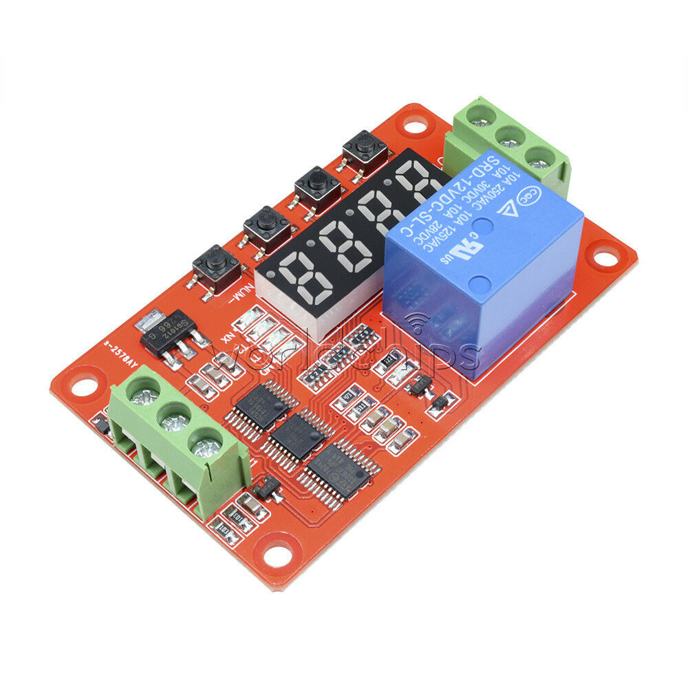 12V Relay Cycle Timer Module PLC Home Automation Delay Multifunction New