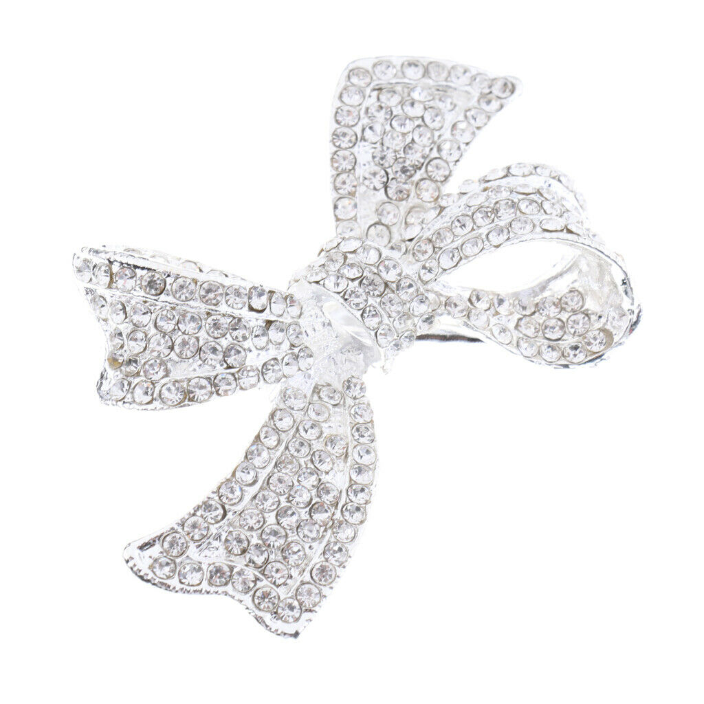 Wedding Bridal Diamante Crystal Bowknot