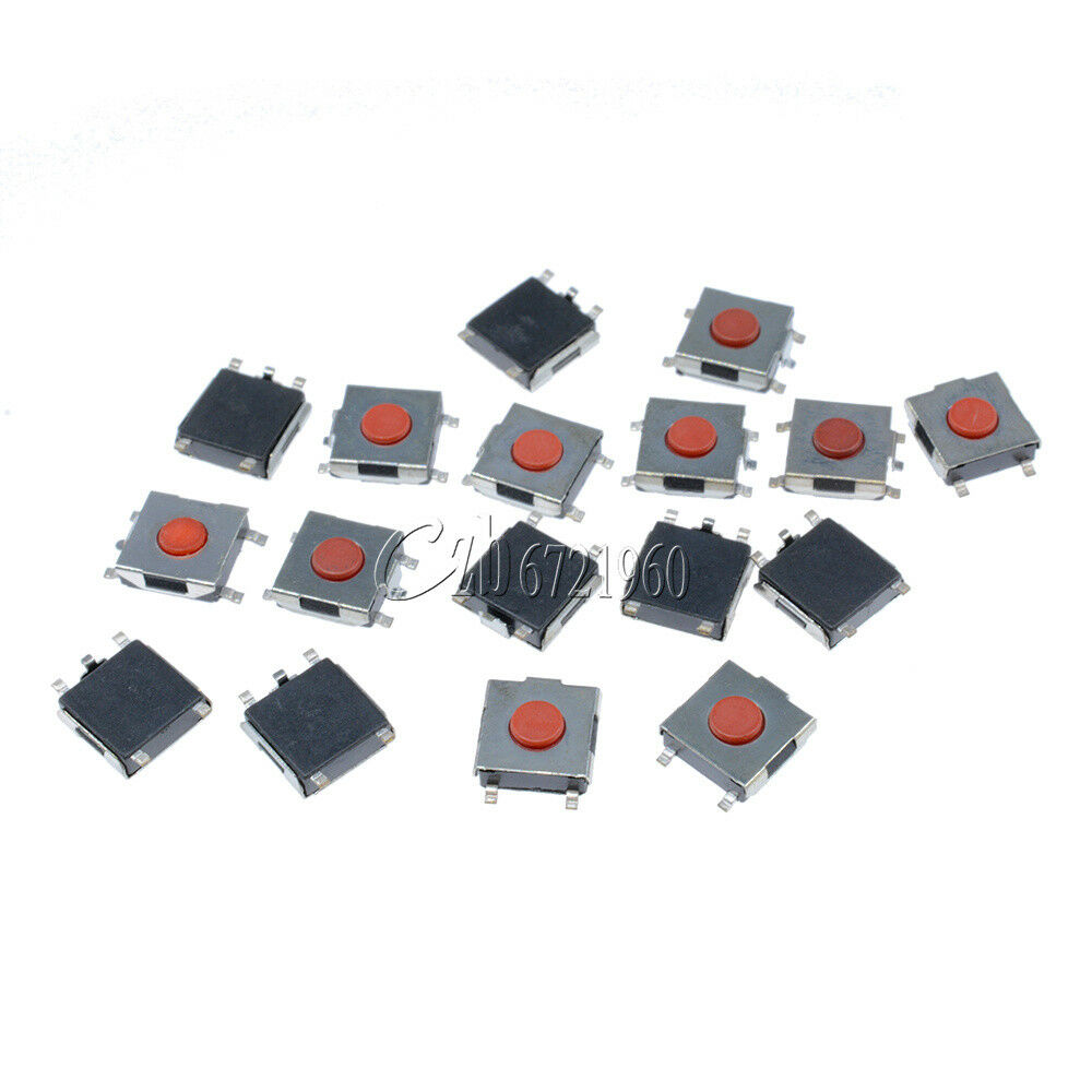 100pcs 6x6x2.5mm Tactile Push Button Switch Tact Switch Micro Switch 4 Pin SMD