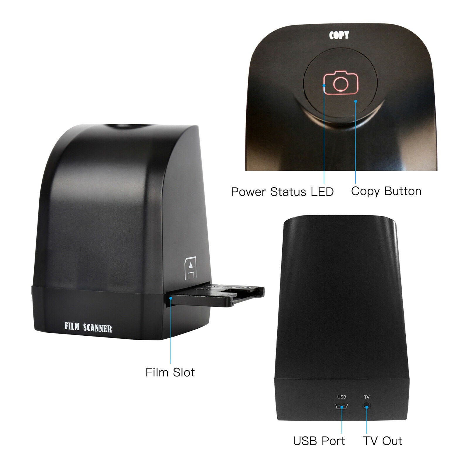 Photo Scanner Negative Film Scanner 135 Film Slide Scanner For Windows