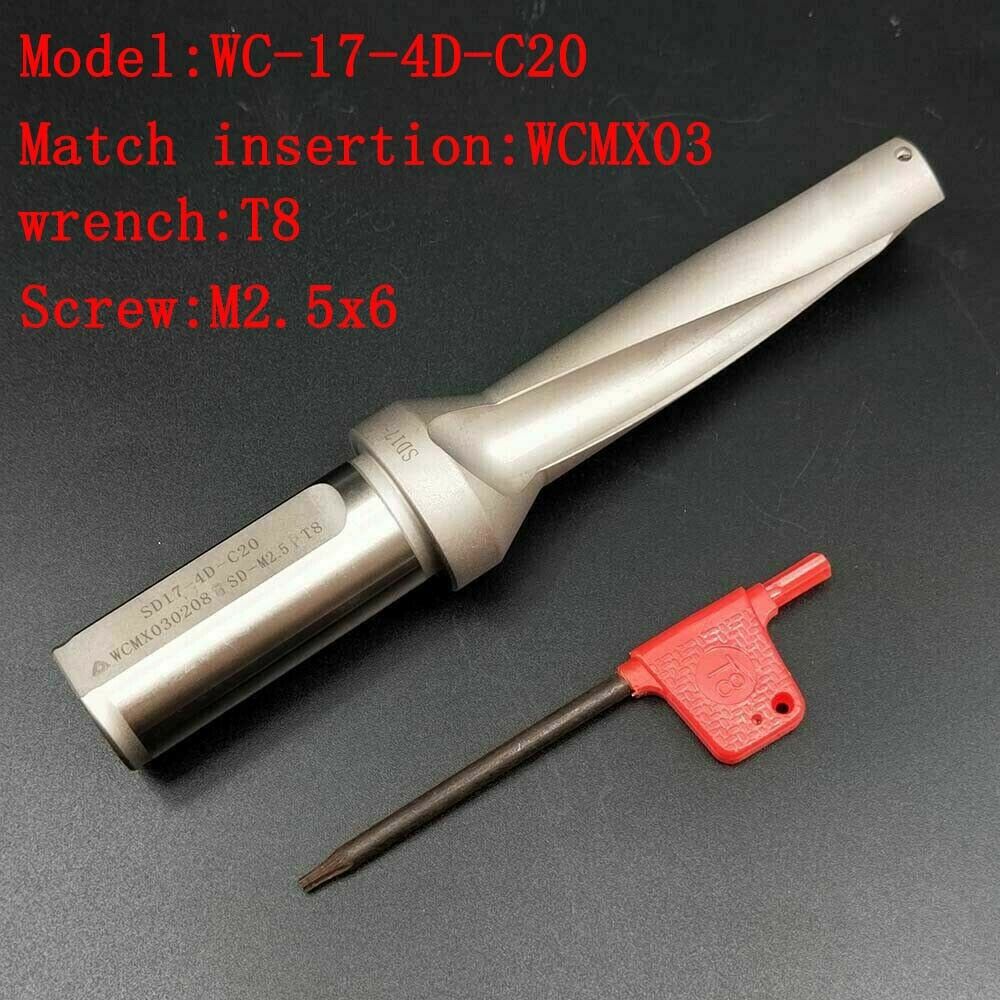 WC-17-4D-C20 u drill /fast drill /violence drill/water jet drill for WCMT insert