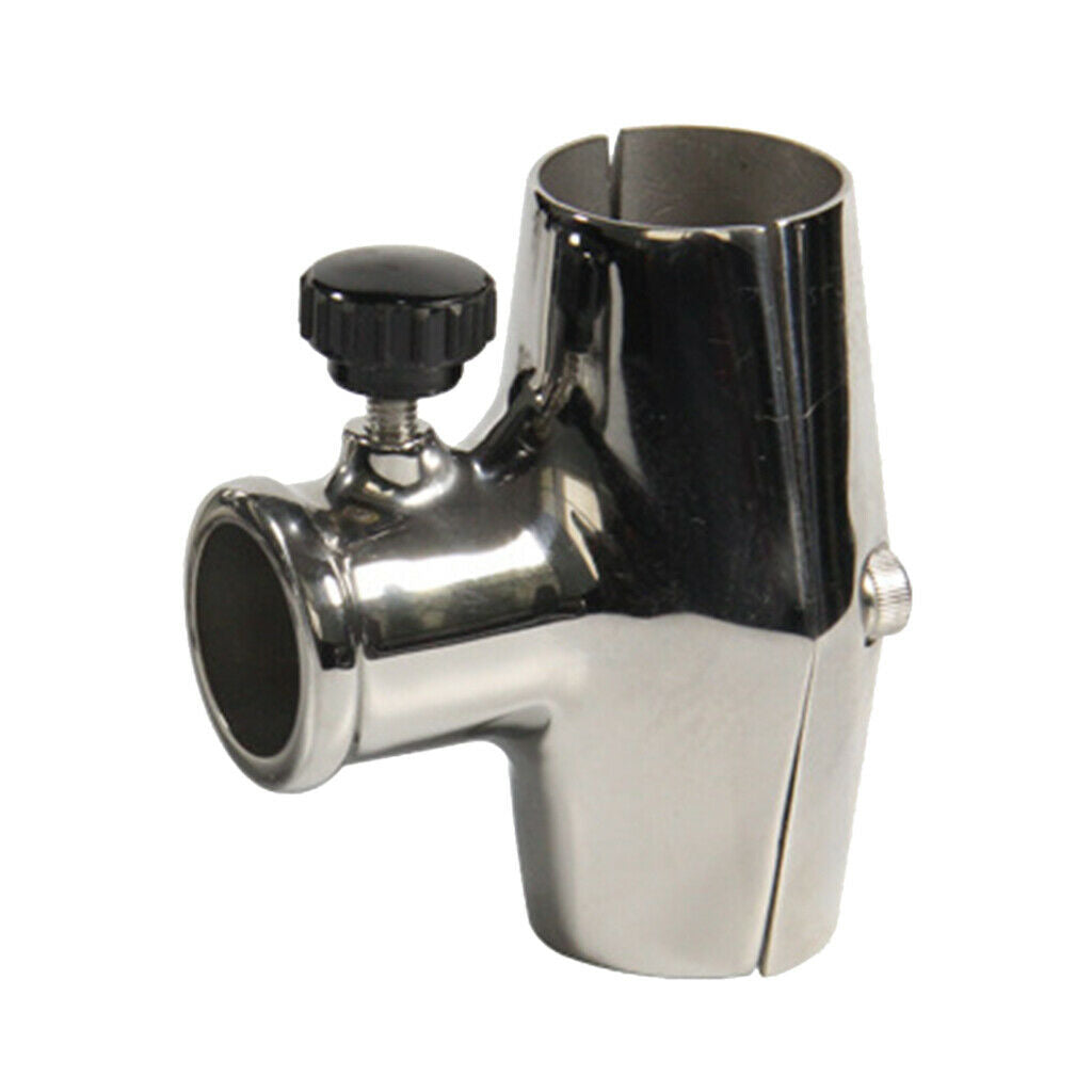 Stainless Steel Boat Flag Pole Flagpole Holder Socket for 22-25mm Pipe