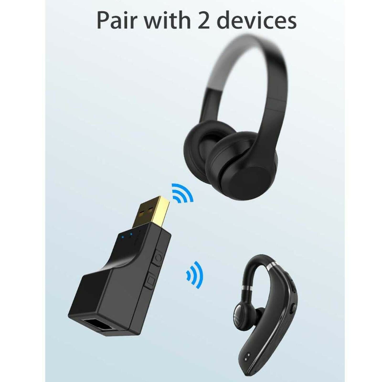 Bluetooth Audio Transmitter Wireless Adapter for Switch Headphone TV Home