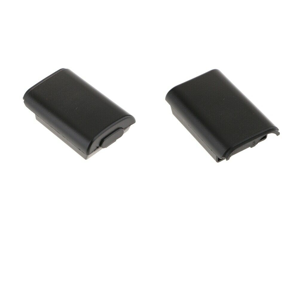 2 Pieces Battery Case Cover Shell Holder Box for   Controller Black