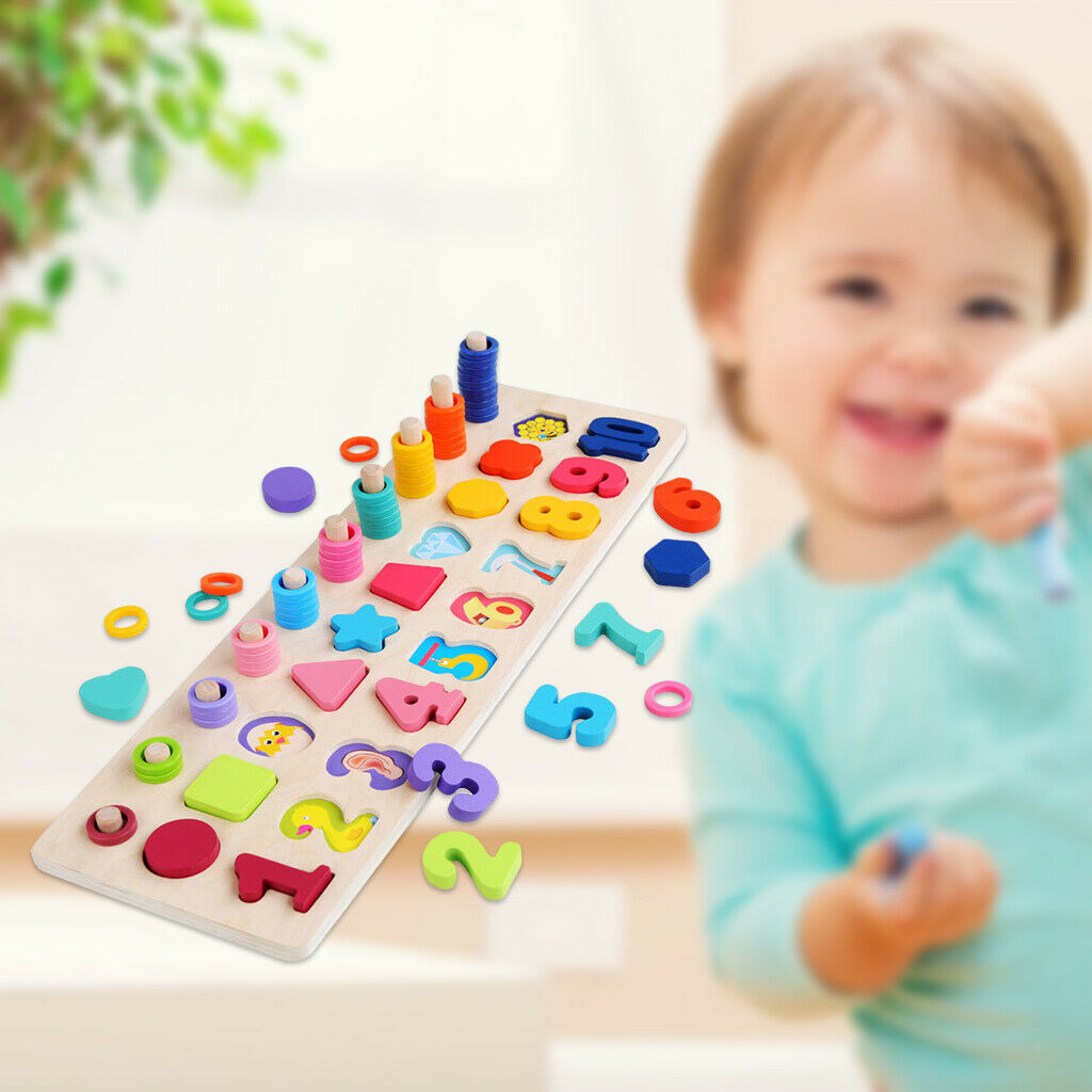 Matching Building Block Number Board Educational Learning Parent-child Game