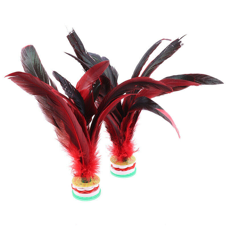 2PCS China Jianzi Colorful Fancy Feather Shuttlecock for Fitness Entertai.l8