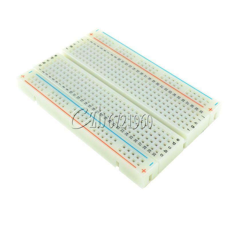 Mini Solderless Breadboard Bread Board 400 Contacts Available Test Develop DIY