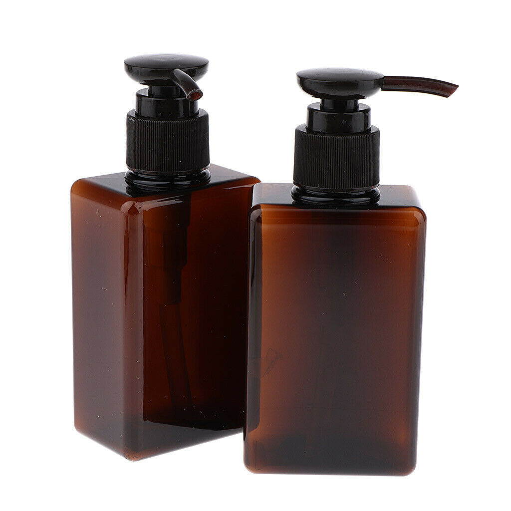 5-Ounce Plastic Bottles w/Lotion Pump, 4 Pcs Shampoo Dispenser, Refillable