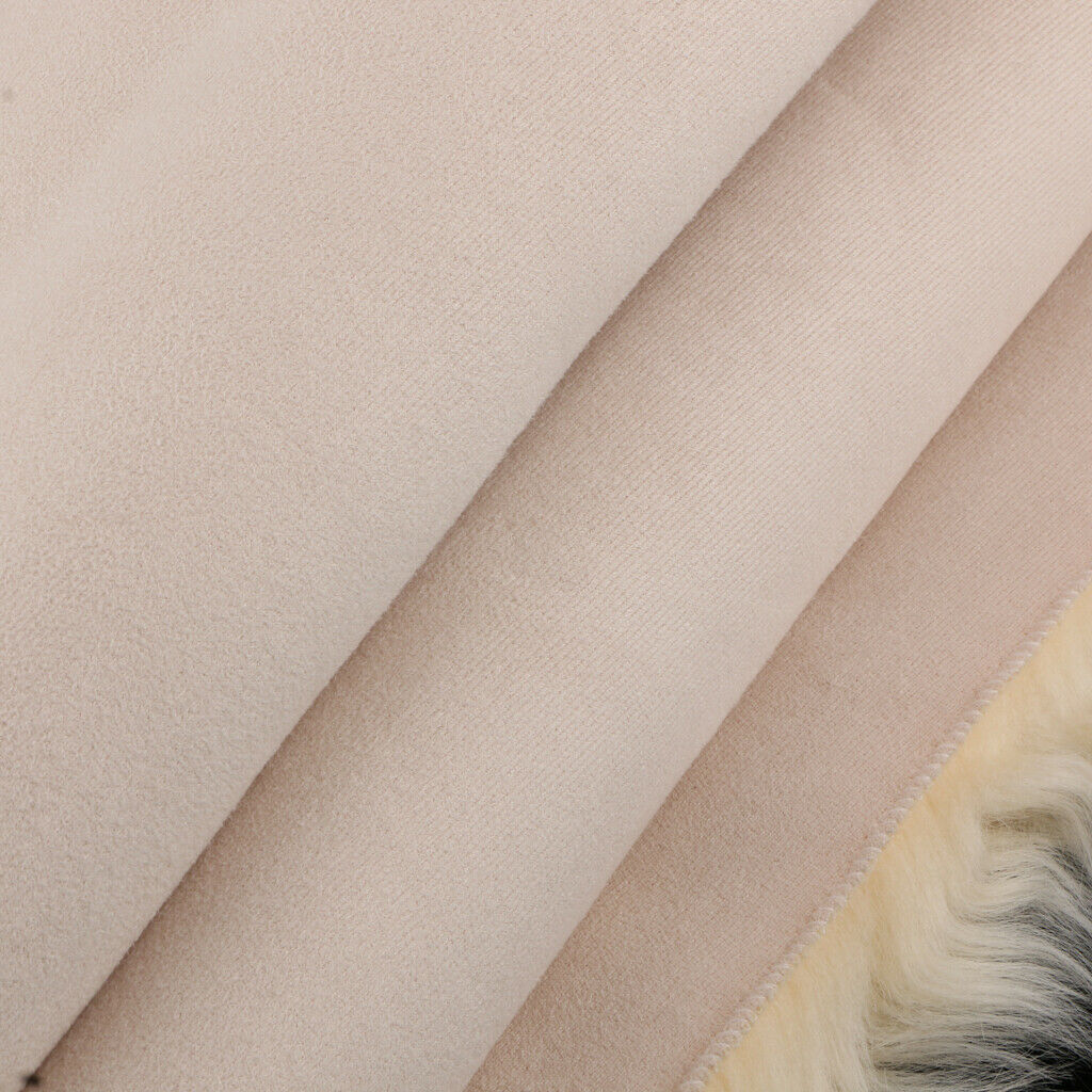 Artificial Sheepskin Rug Fluffy Home Floor Carpet Chair Seat Cushion Beige