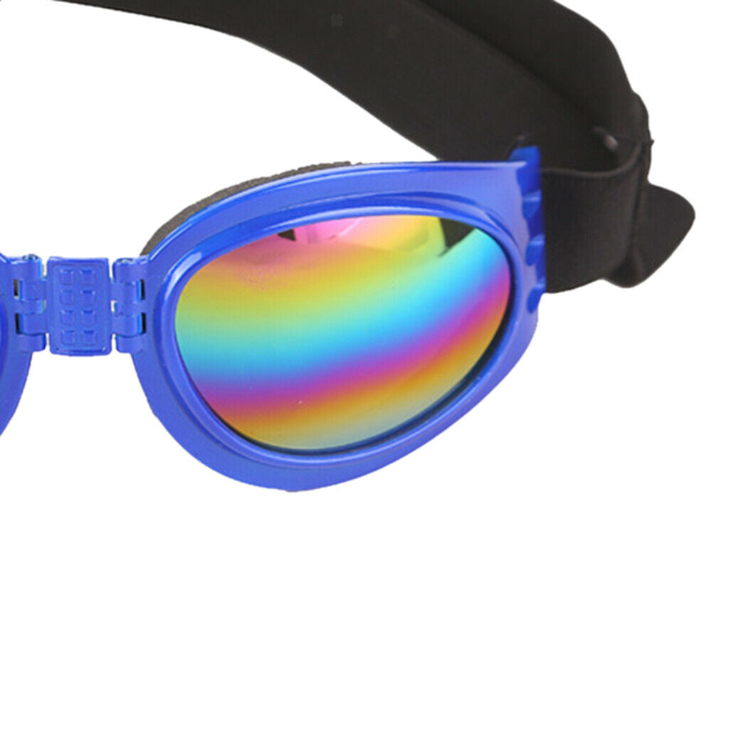 Foldable Adjustable Pet Dog Sunglasses UV Protection Eye Wear Protection Blue