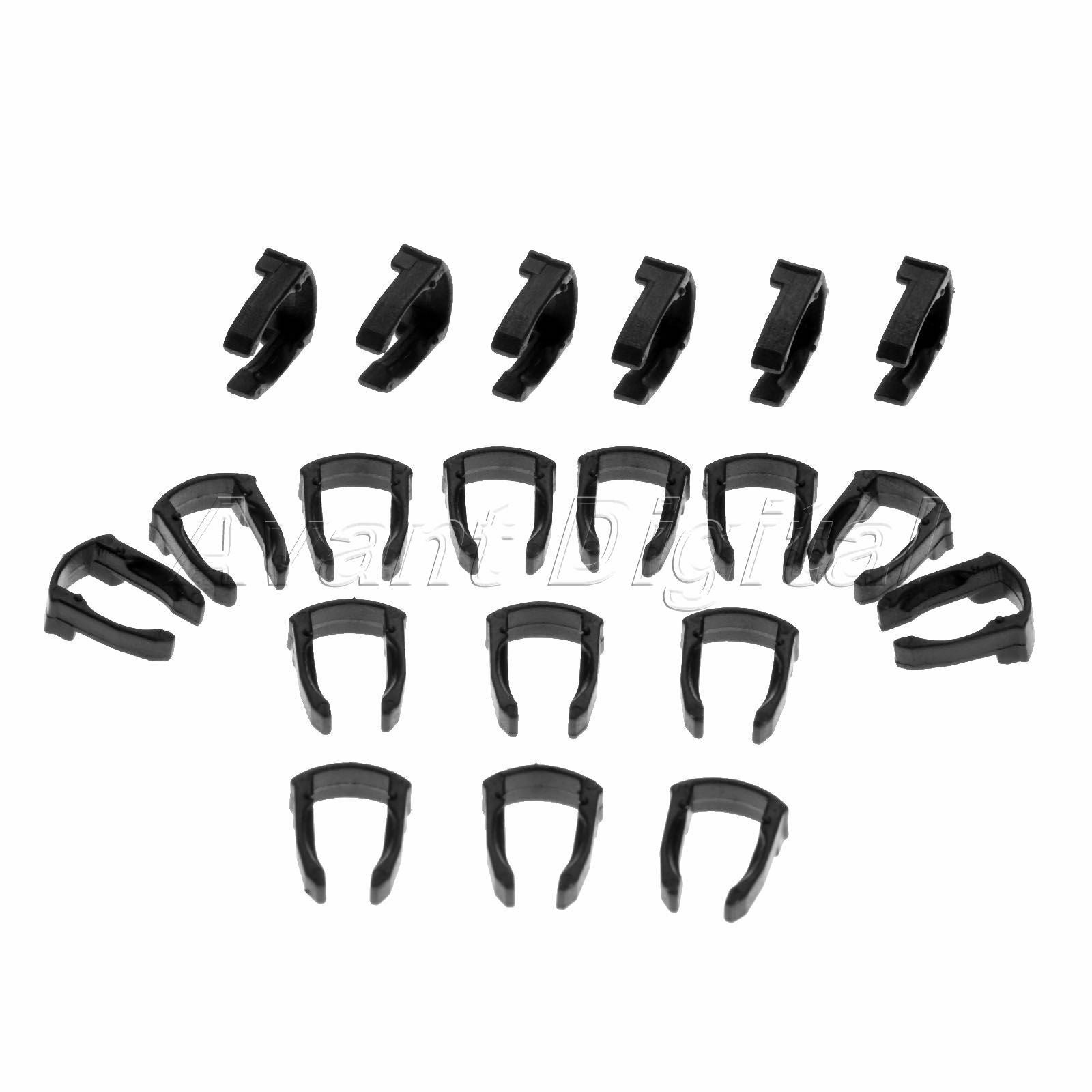 20pcs Black Plastic Clips Fastener Rivets Fit for Skoda Octavia  Bora Jetta