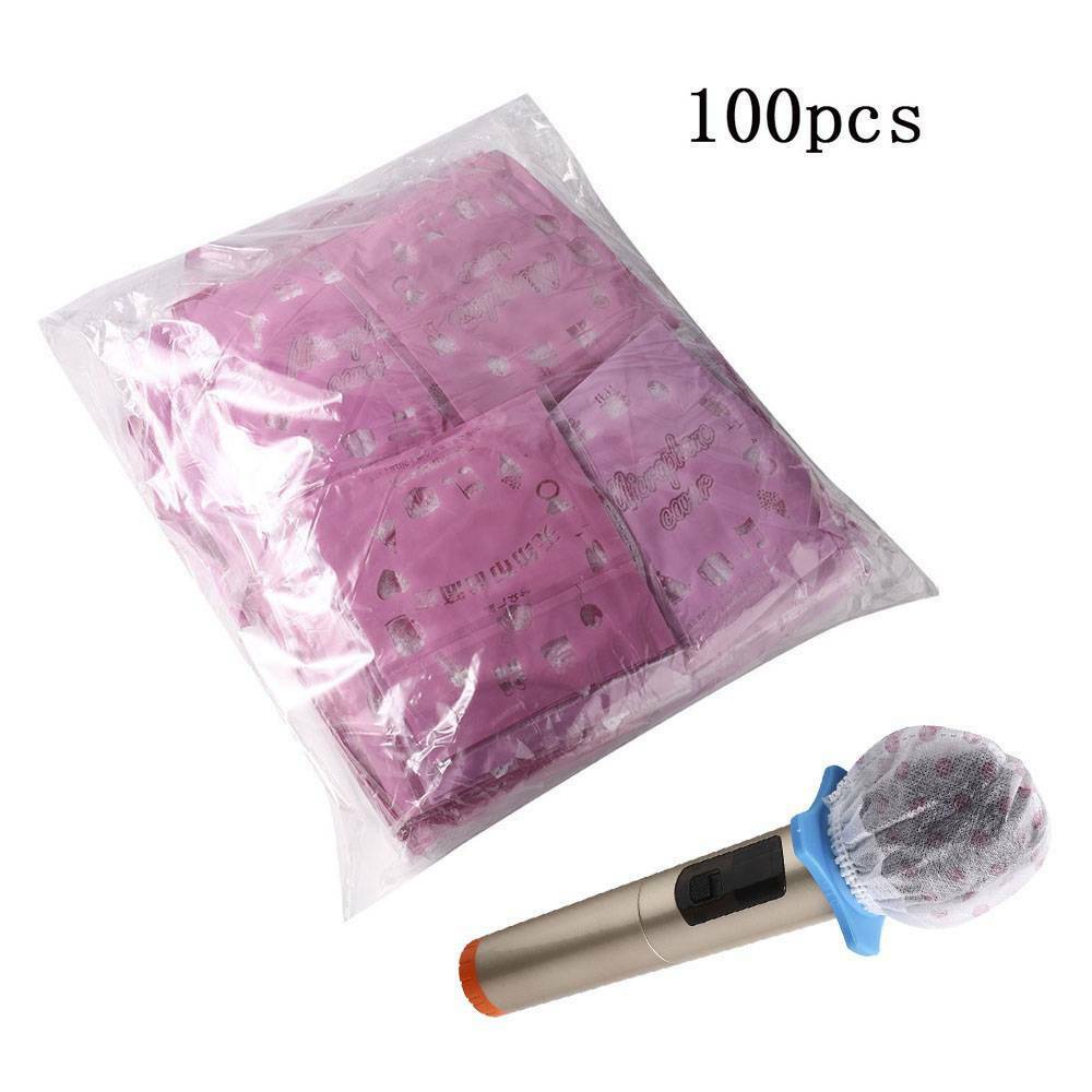 100 Count Microphone Hygiene Cover Odor Removal Disposable Mike Sponge Set - US！