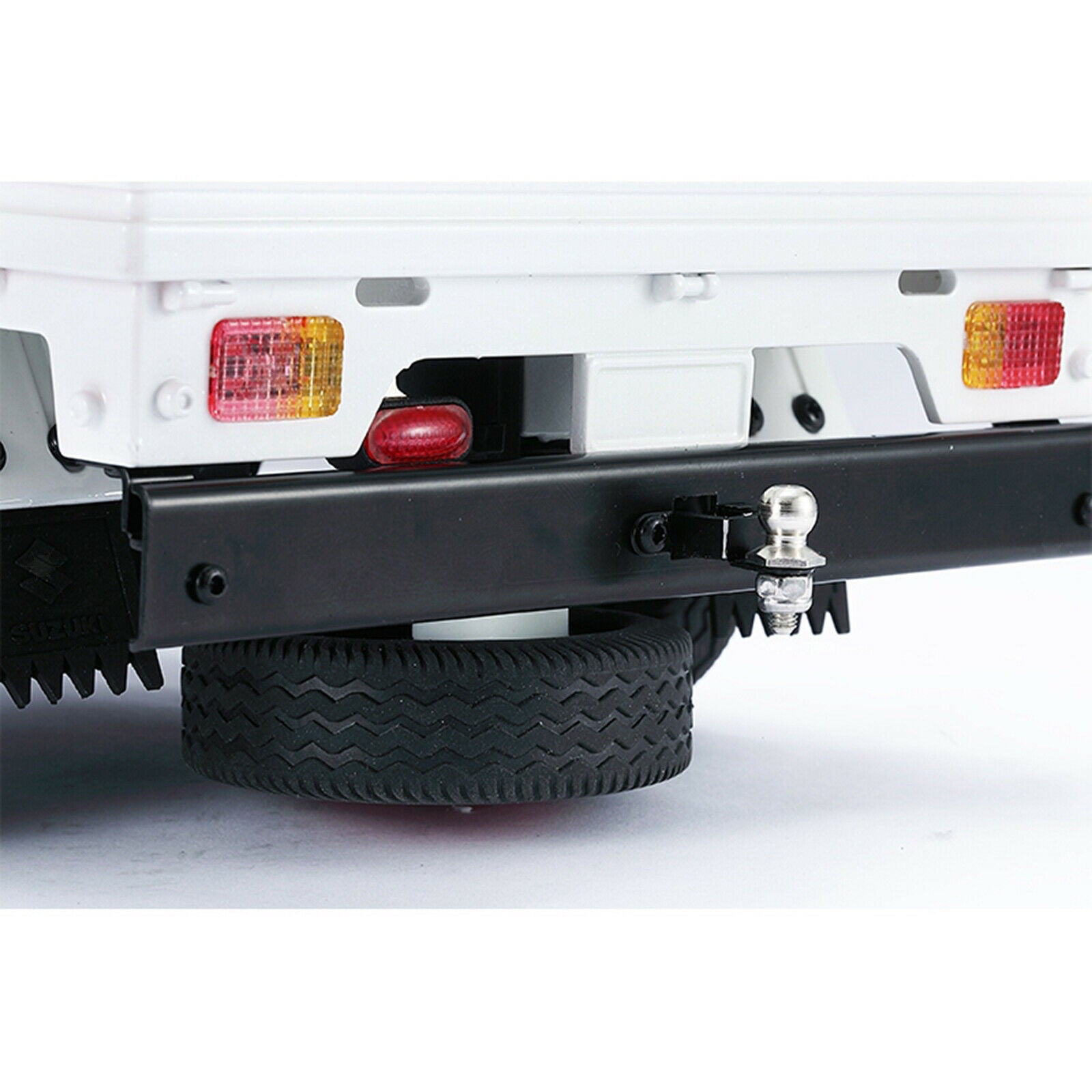 RC CNC Metal Rear Bumper Bull Bar for WPL D12 Pickup Truck RC Car Upgrade