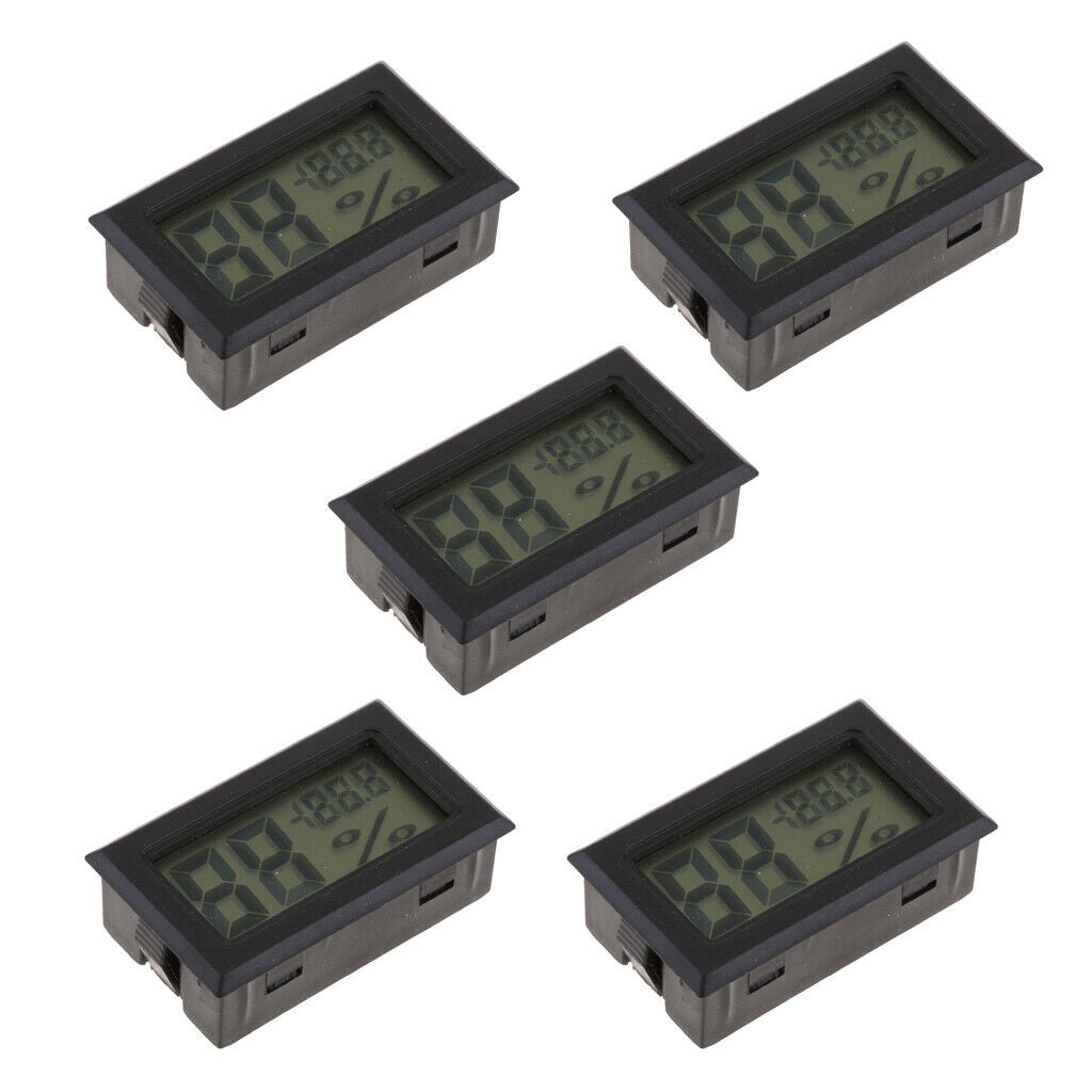 5x Mini Digital Temperature Humidity Meter Thermometer Hygrometer