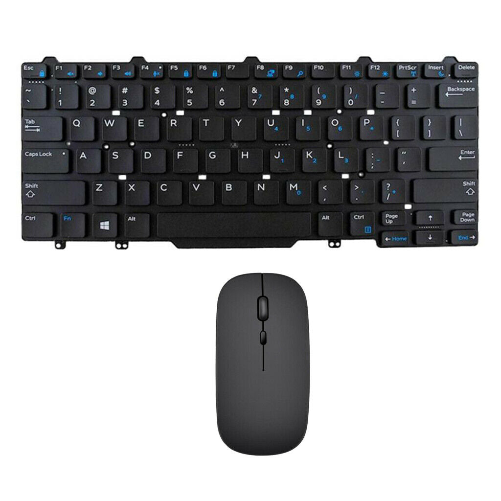 English Keyboard Laptop Computer Keyboard Laptop + Wireless Mouse For  Latitude