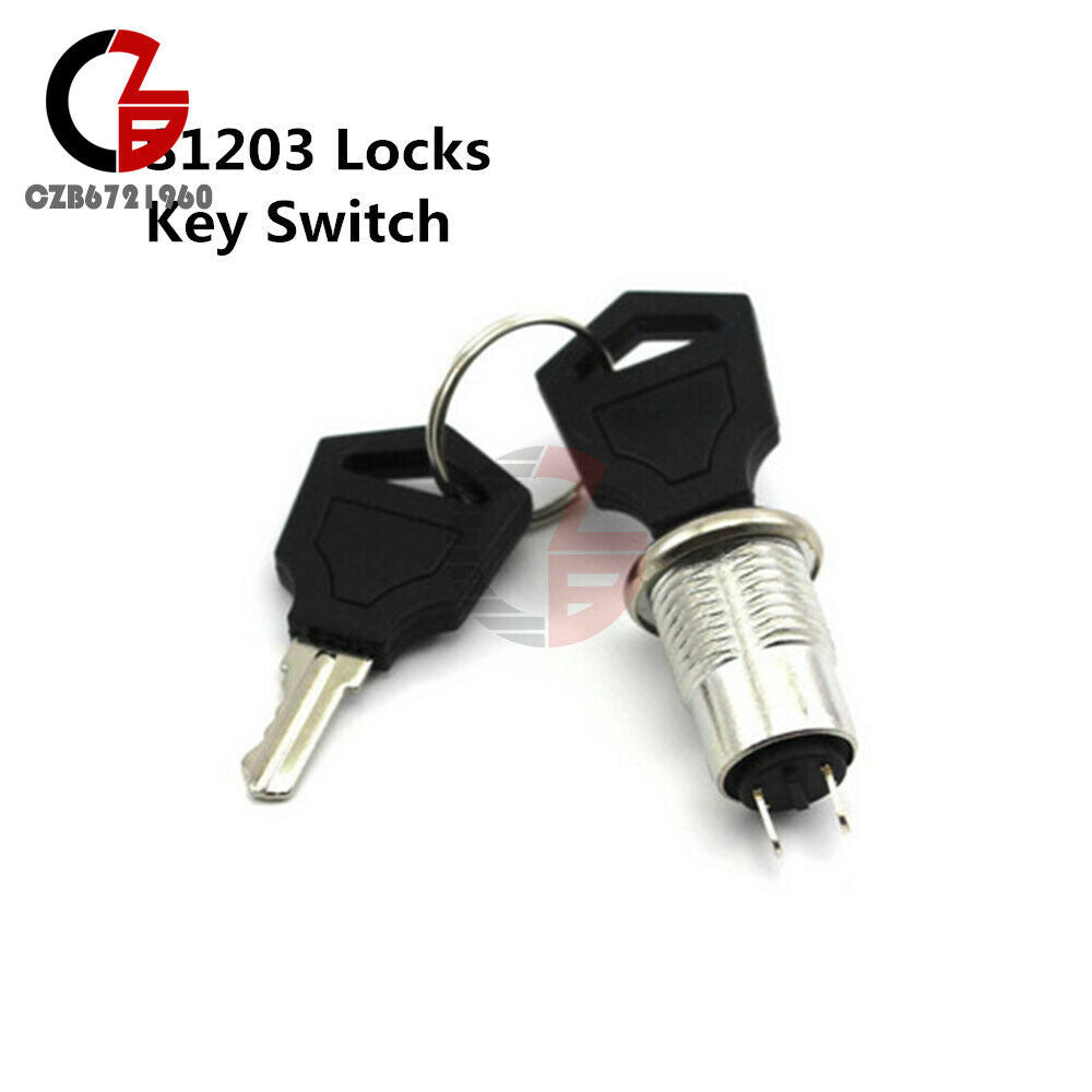 10PCS S1203 Security Power Locks Phone Lock Electronic Key Switch + Free Keys