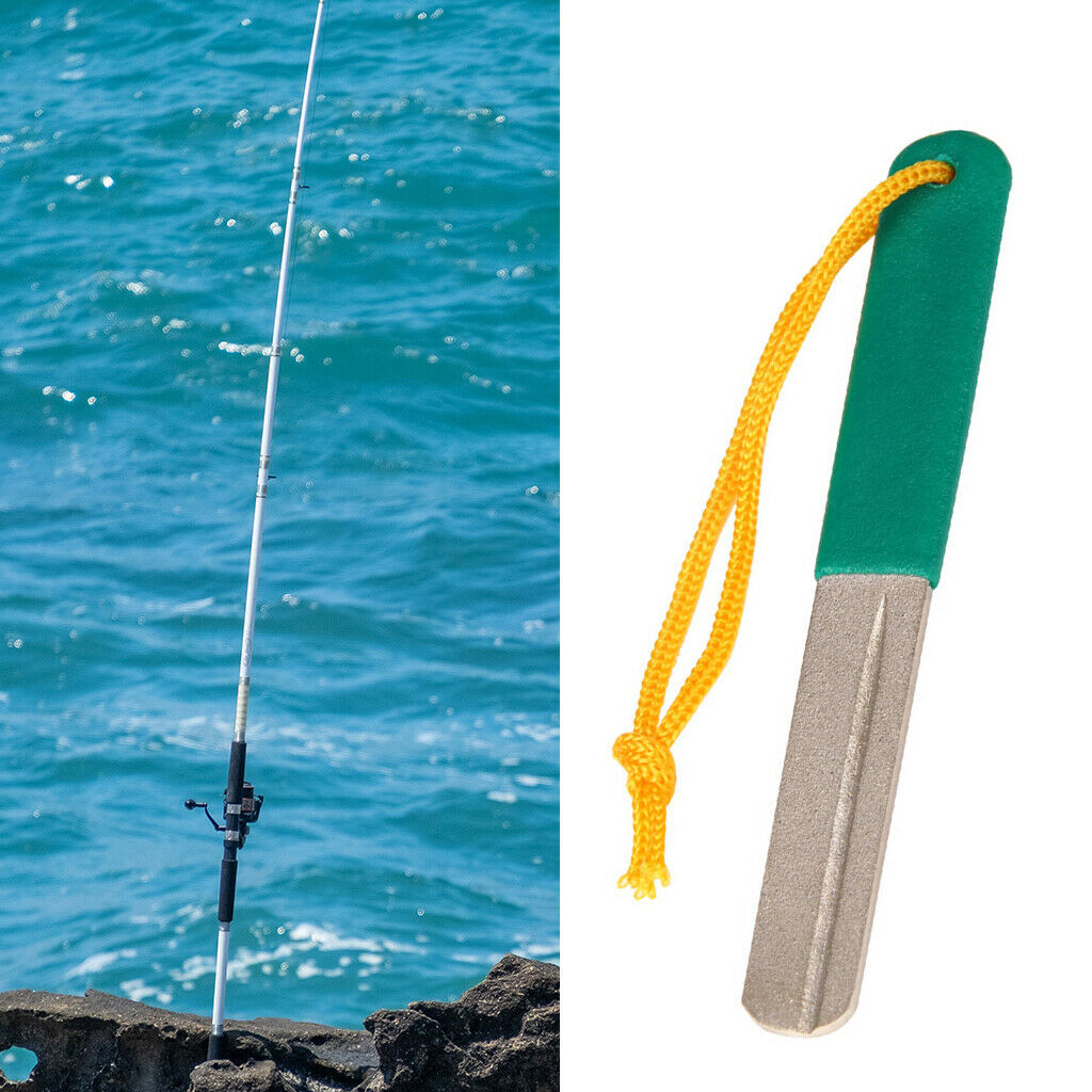 Diamond Fish Hook Hone Sharpener Camping Hunting Fishing Accessories 4inch