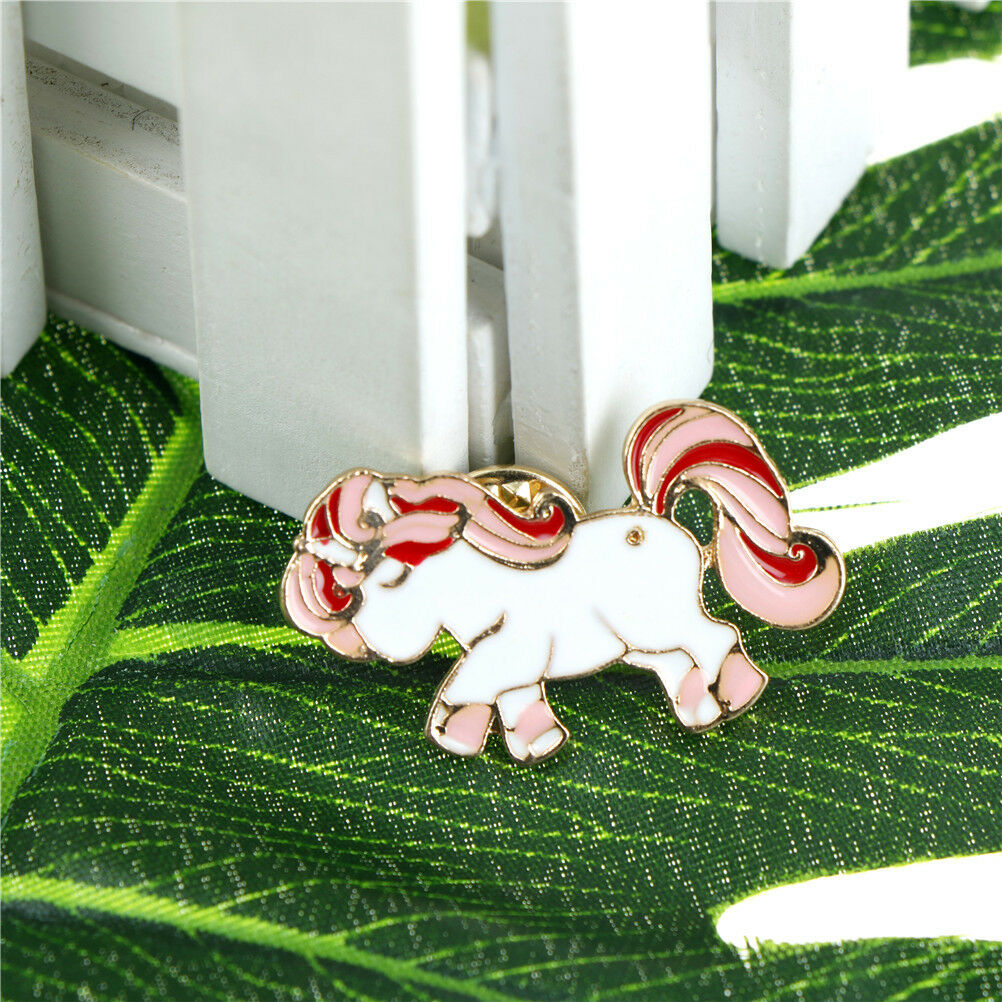 Horse Pony Enamel Pin Brooch Pins Up Little Girl Jewelry Horse Lover Gif.l8