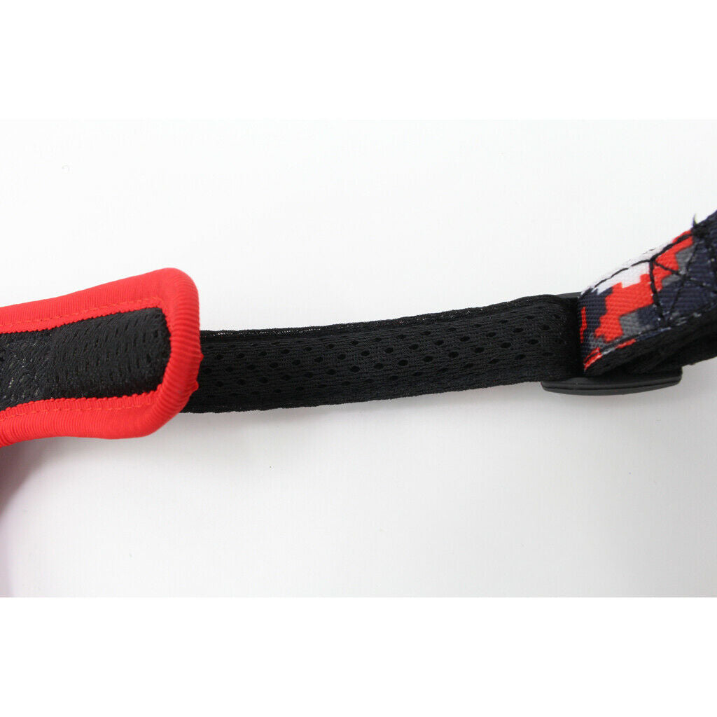 Dog Harness Adjustable Chest Strap Walking Control Collar Red Camouflage M