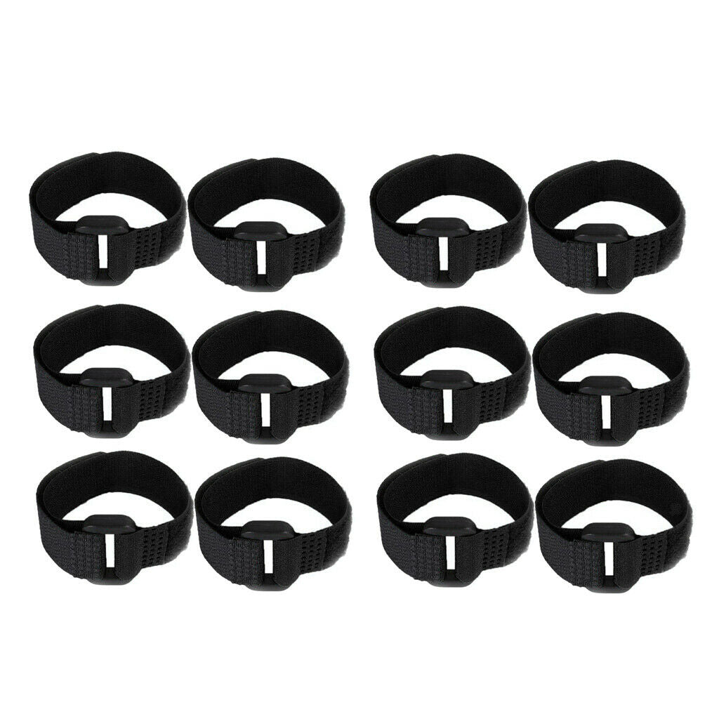 12pcs Rooster Collar Prevent Rooster from Screaming for Rooster Goose Black