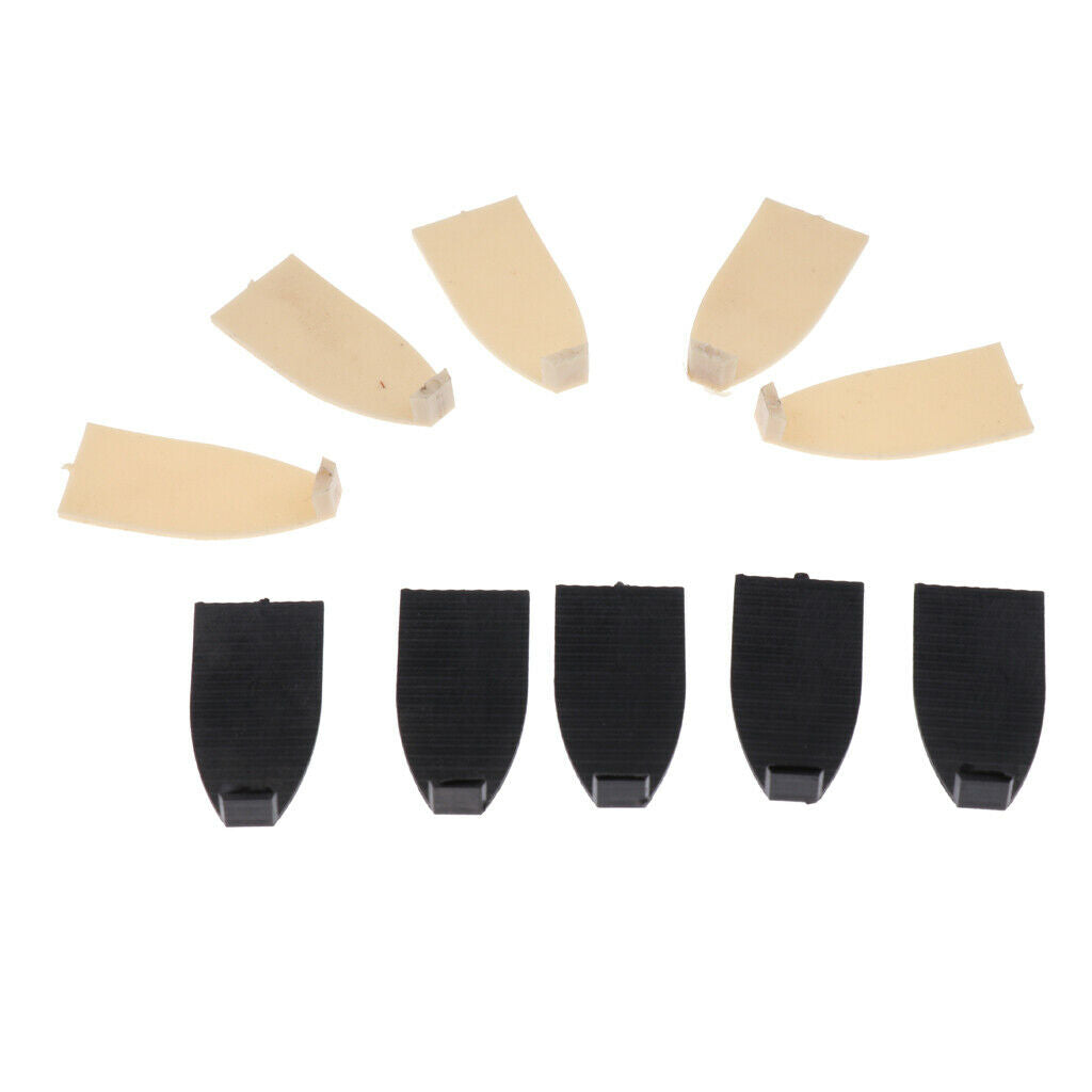 4/4 Violin Bow Frog+10pcs Plastic Cello Bow Tips for Violin Cello Accs Parts