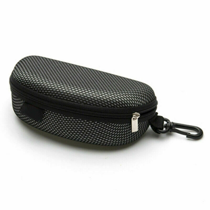 Portable Zipper Eye Glasses Sunglass Hard Case Box Large-Holde protector H2O1