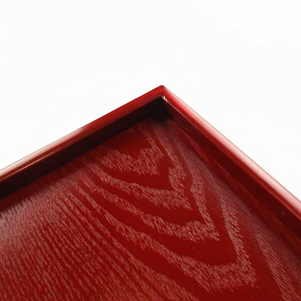 Wedding Supplies Hotel Serving Tray Dishes Cup Cake Holder Red Wooden Plate