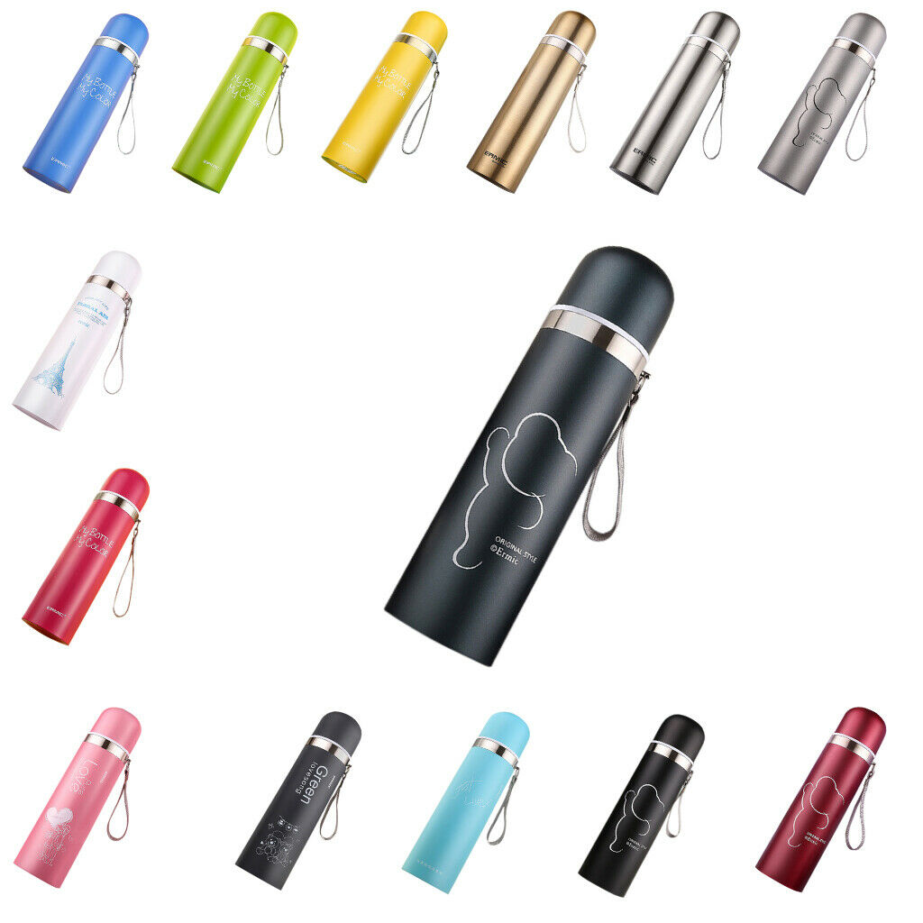 Stainless Steel Insulated Vacuum Cup Travel Mug Water Bottle Matte Blue
