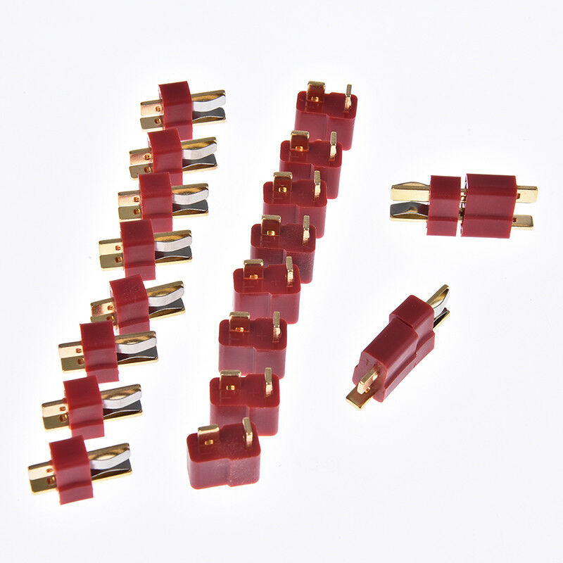 10pairs/20pcs t plug male & female deans connectors style for rc lipo battery DD