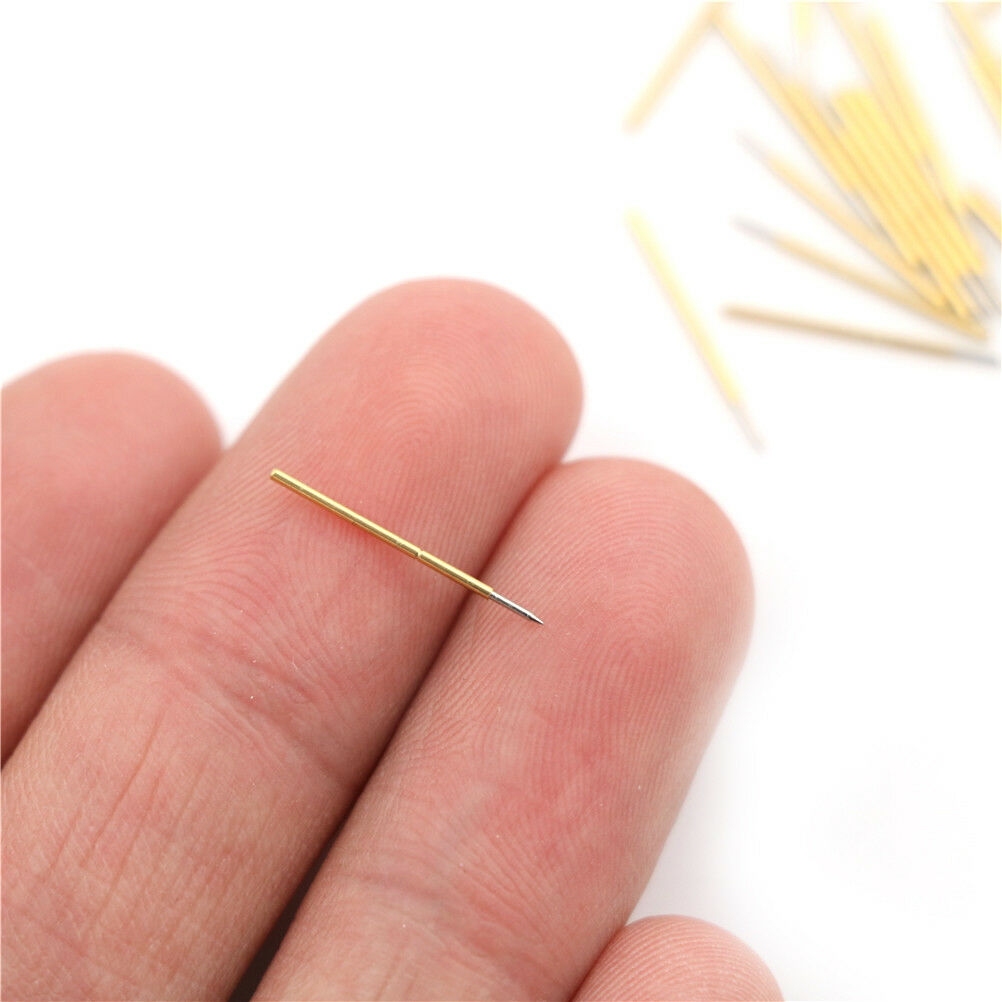 100x P50-B1 Dia 0.68mm Length 16mm 75g Spring Pressure Test Probe Pogo Pin C WF