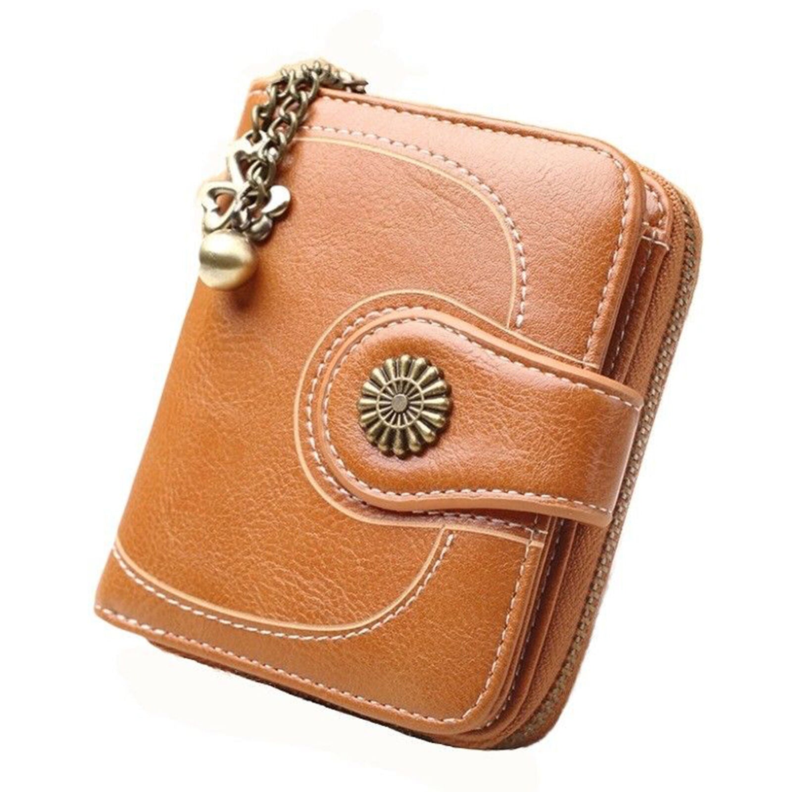 Womens Lady Bifold Coin Leather Cash Purse Card Holder Short Zipper Wallet New