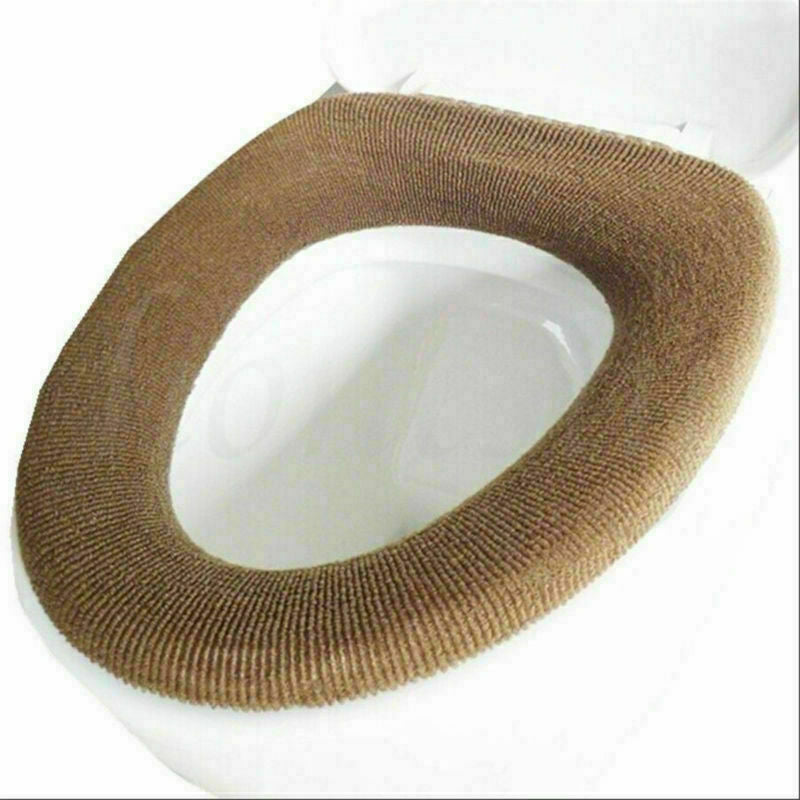 2X Bathroom Toilet Seat Cushion Closestool Washable Soft Warmer Toilet Mat Pad
