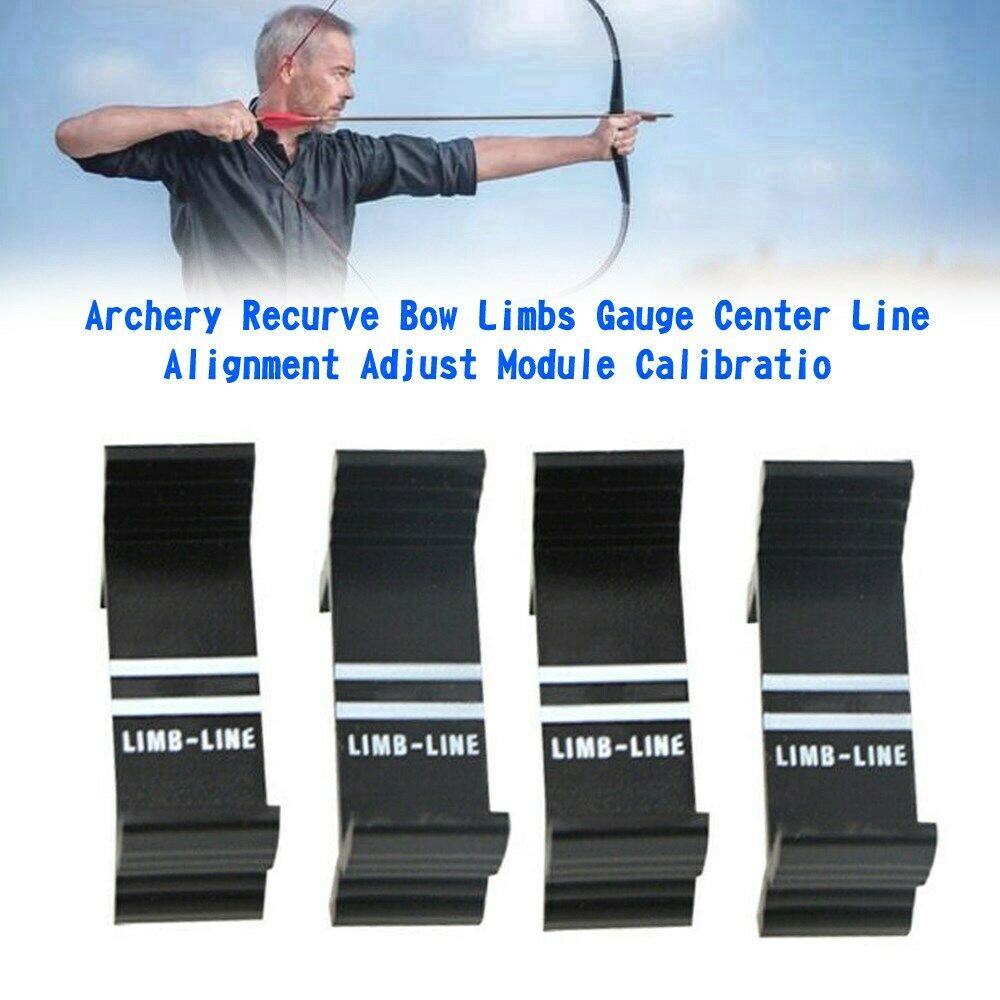 4x Recurve Bow Limbs Center Line Adjustment Gauge Calibration Module Detector US