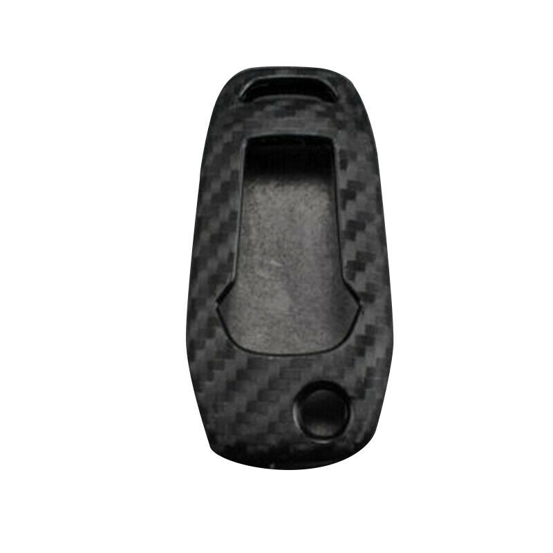Fit Ford Focus/Explorer/Range Silicone Carbon Fiber Smart Key Case Cover