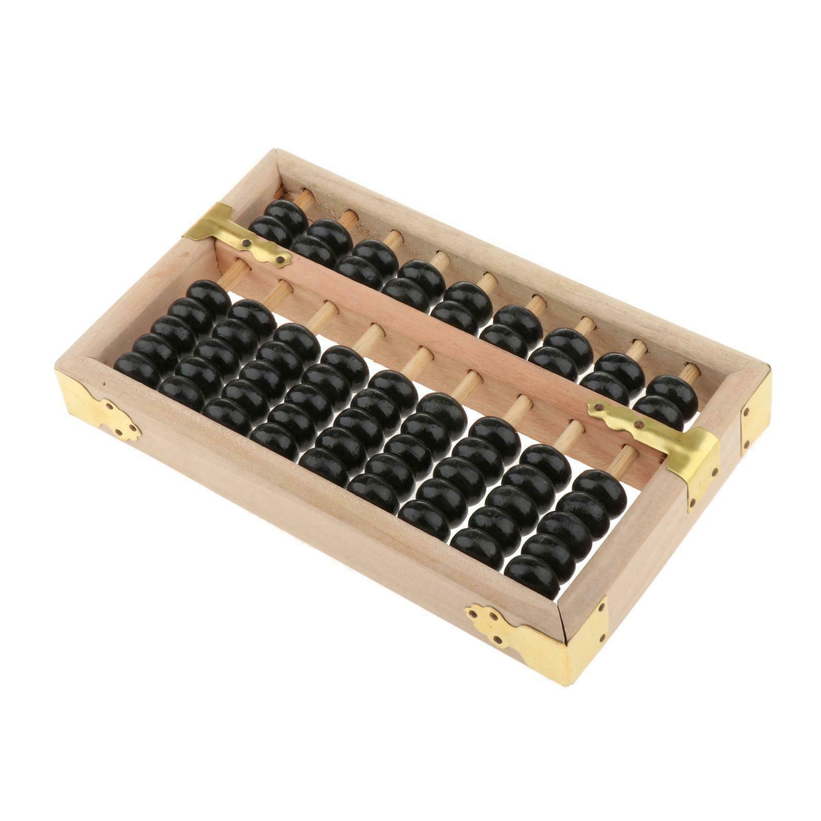 9 Rods Small Wood Abacus Soroban Student Calculator Math Mathematics Tool
