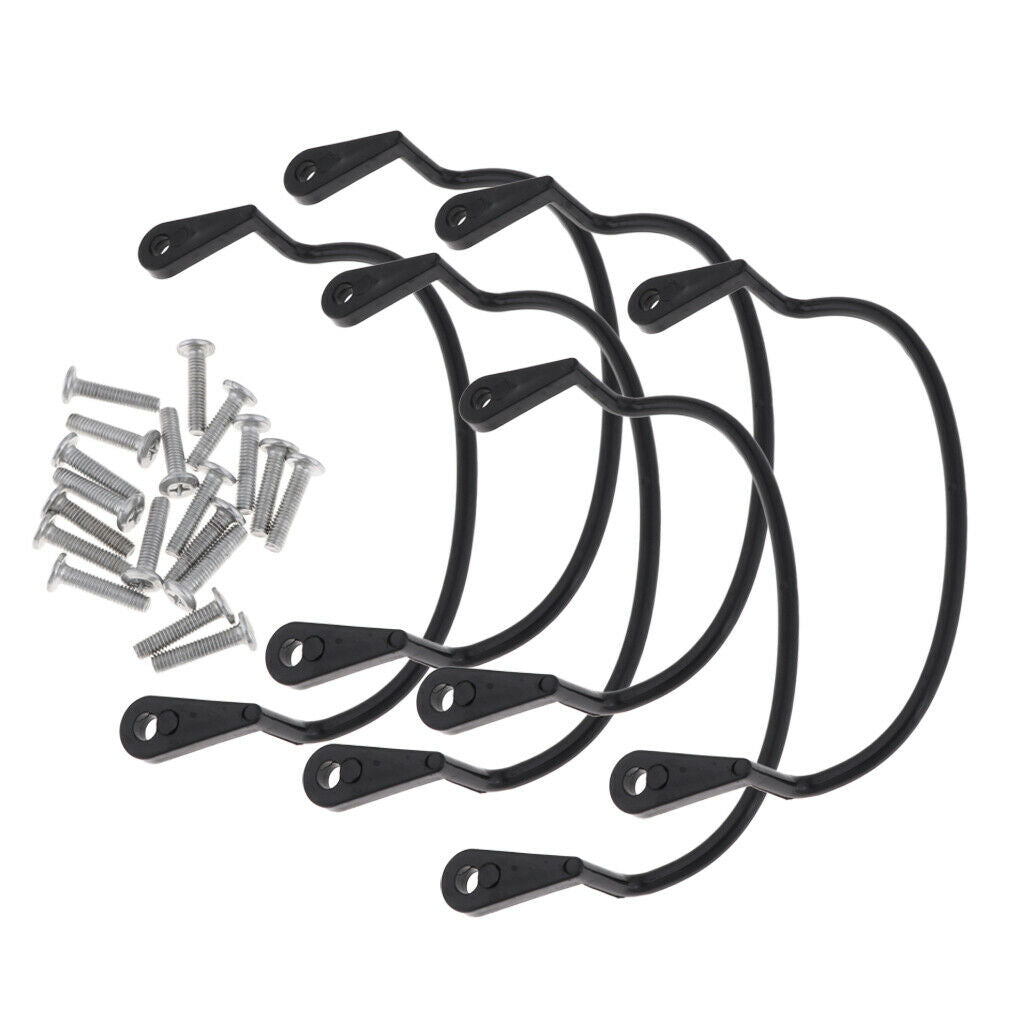6pcs Pool Table Ring Nets Hook Liner Billiard Snooker Rail Pockets Holder
