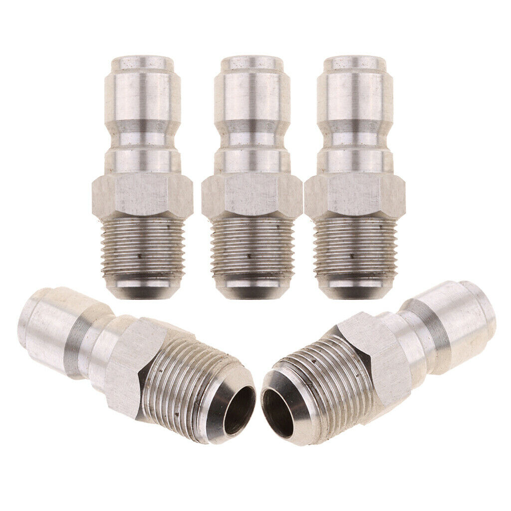5 Pieces 3/8" Quick Connector to 15mm Male Adapter for Pressure Washer