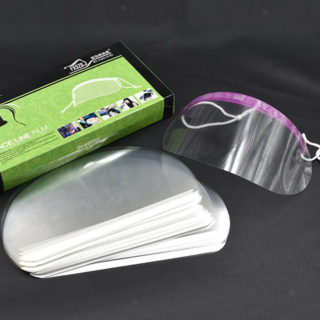 50 Pieces Hair Salon Hairspray Shield Cover Face Eye Protect Barber Home Use