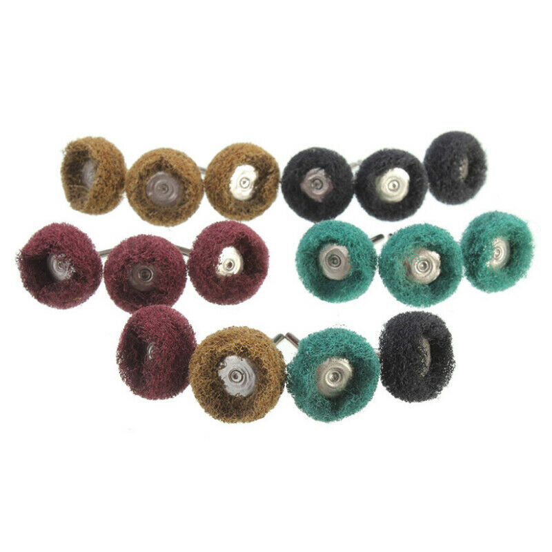 40 Pack 1 inch 25mm Abrasive Wheel Buffing Polishing Wheel Set For Rotary Tool