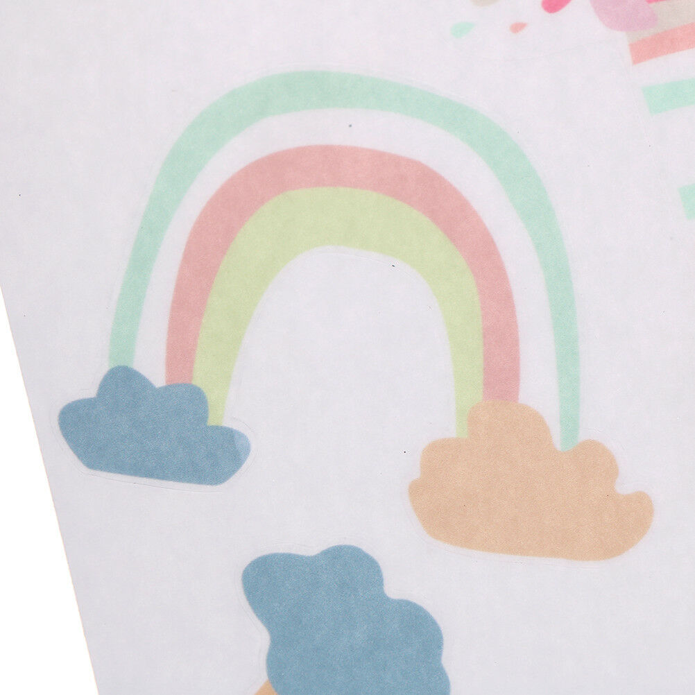 24pcs Cartoon Rainbow Cloud Wall Stickers PVC Baby Room Decoration Wall D.l8