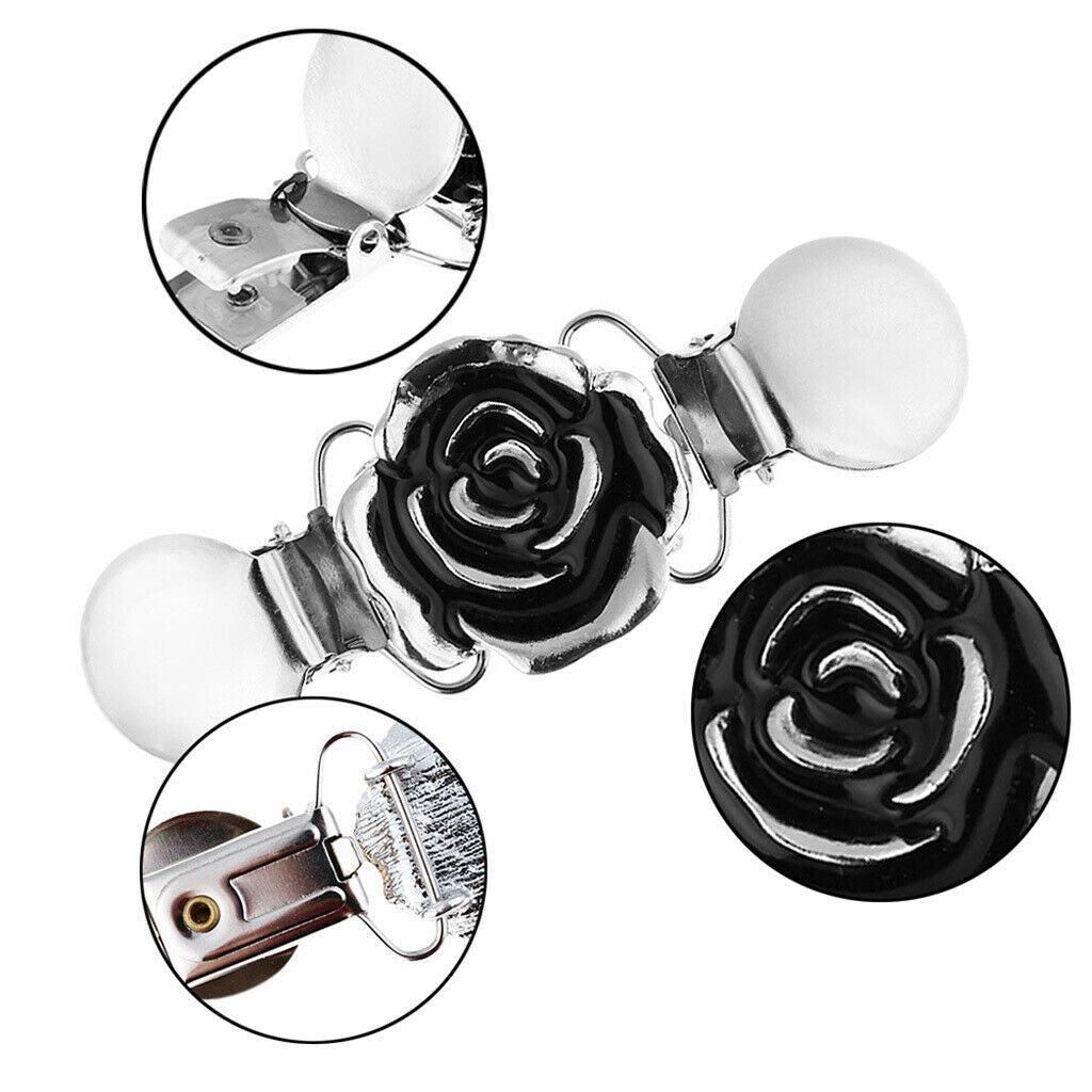 Set of 5 Sweater Clips Ducks Buckle Clips Cardigan Clip Collar Clips Flower