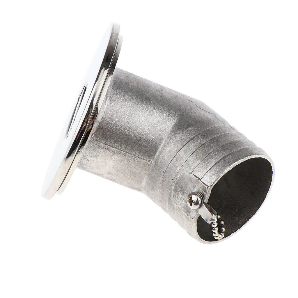 Boat Deck Fill / Filler Keyless Cap 2" 50mm - Fuel 316 Stainless Steel