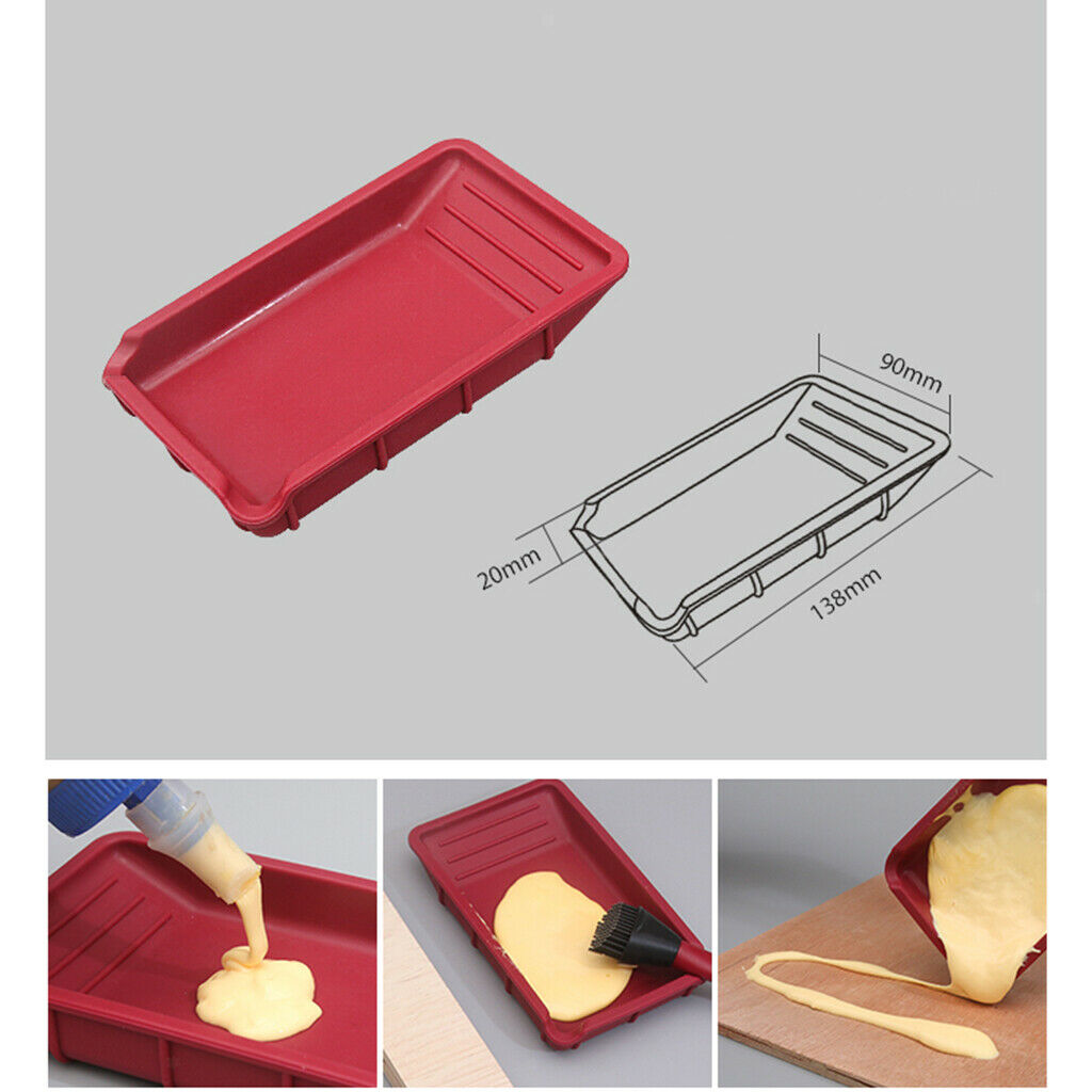 Glue Spreader Applicator Set Glue Tray & Comb for Woodworking Arts Crafts