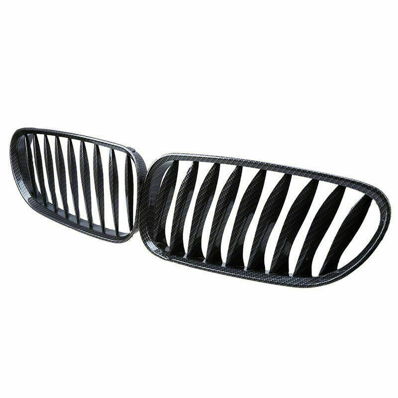 Front Kidney Grilles Carbon Fiber Style Fit For BMW Z4 E85 M Coupe E86 2003â€“2009