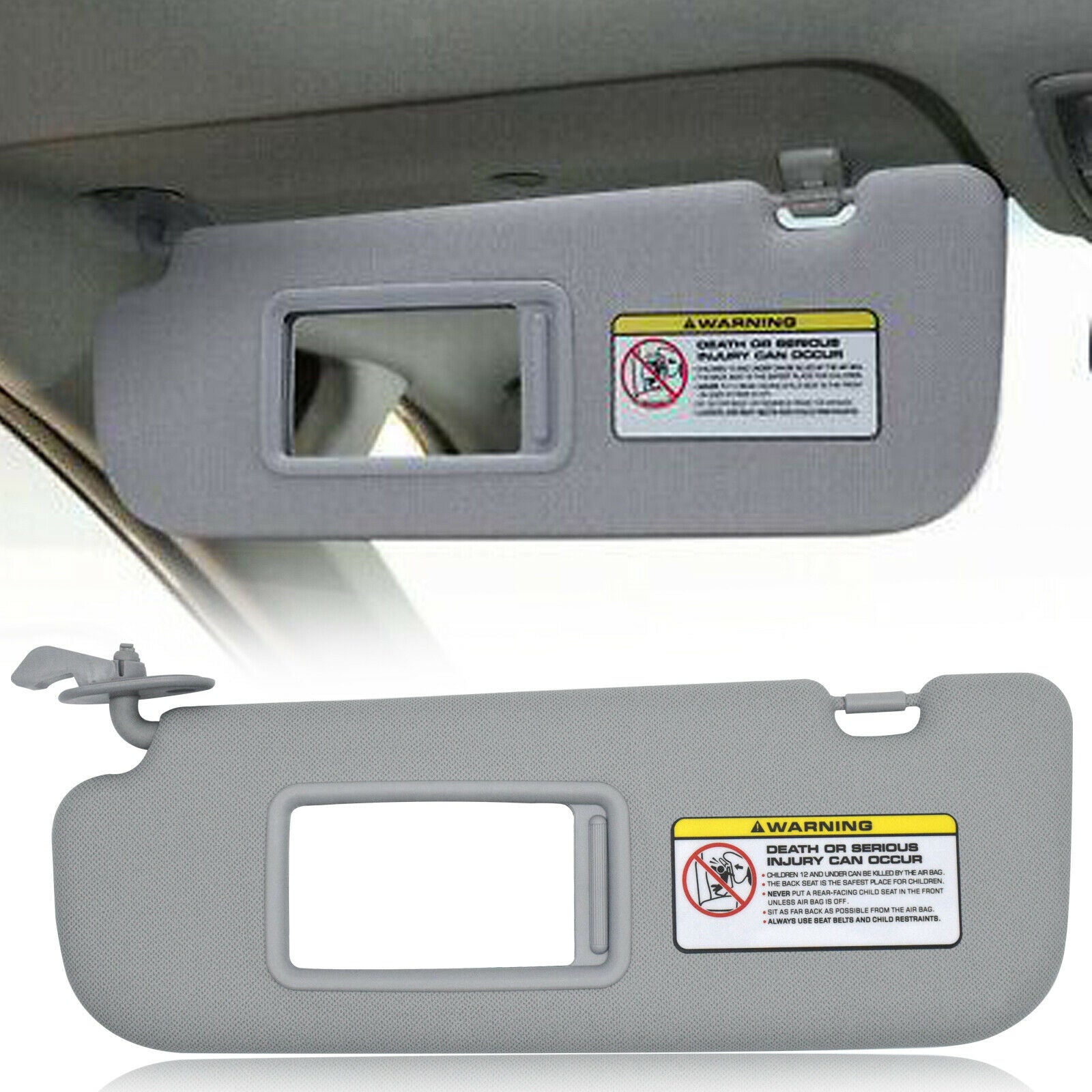 Car Sun Visor 852103X000TX for Hyundai Elantra Grey 2014 2015 2011-2015