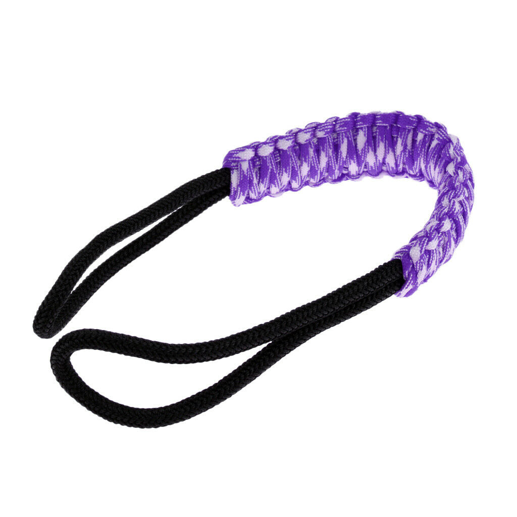 Handmade Weaving Paracord Handle Holder for 20oz 30oz Tumbler Cup - Purple,