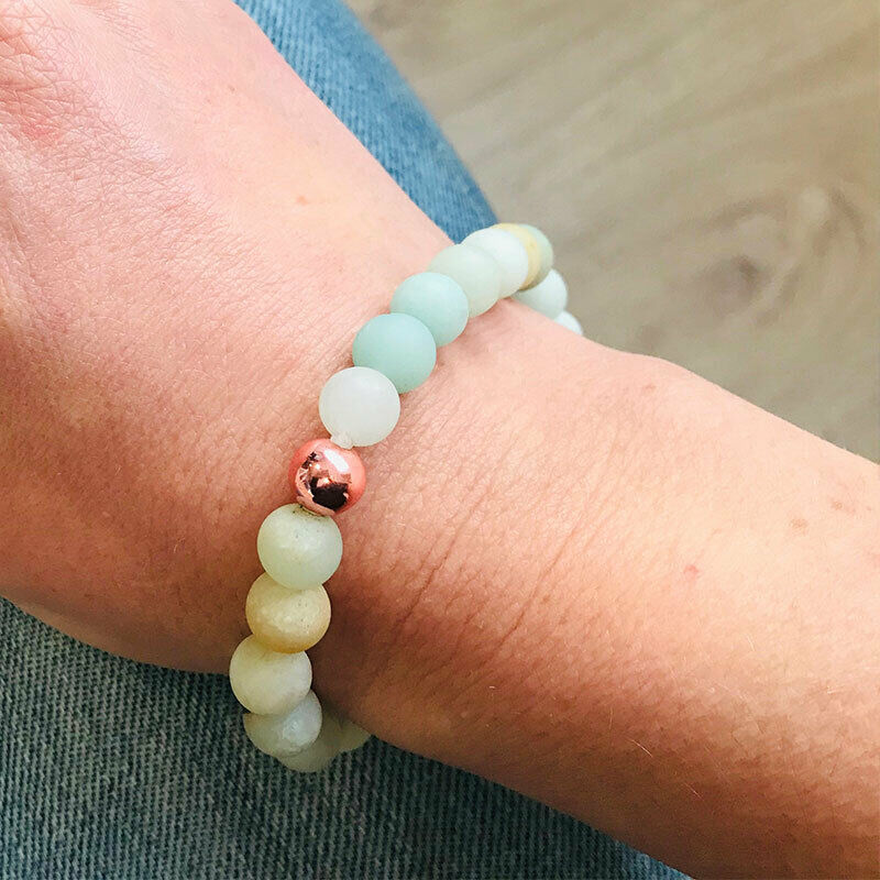 Bracelet Meditation Beaded Amazonite - New
