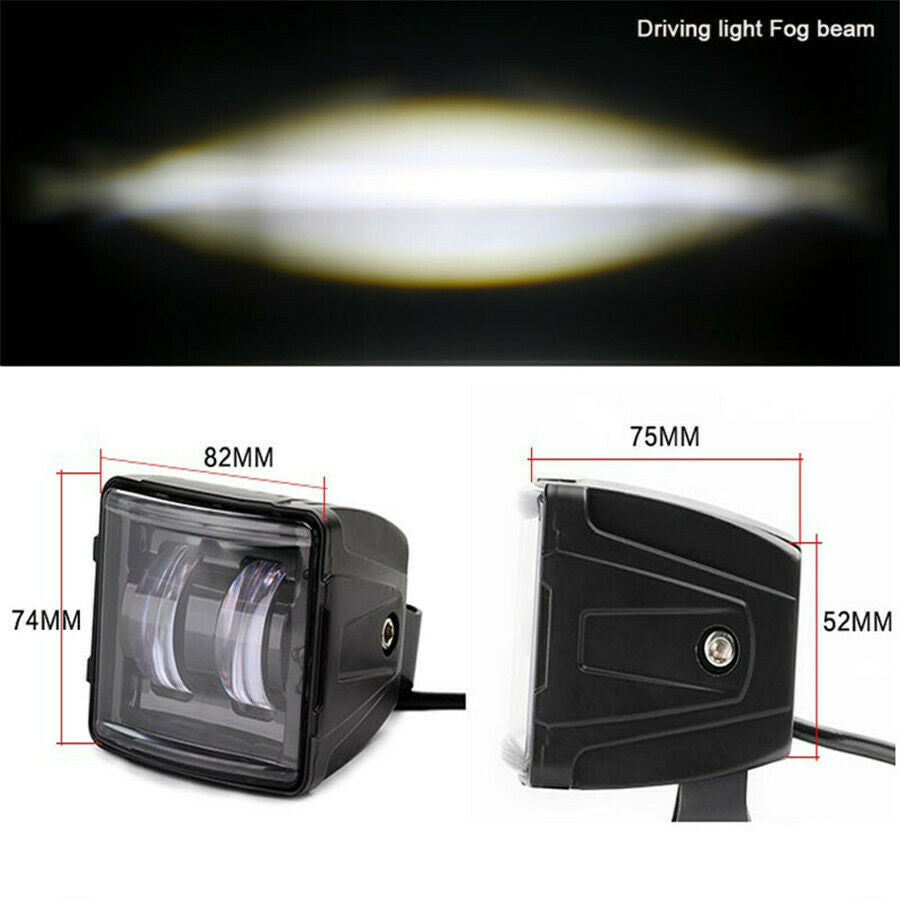30W LED Work Light Truck OffRoad Tractor Flood Lights 12V 24V Square White 6000k